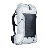 angled front view of CS40 Ultra backpack with a focus on large stretch mesh pocket