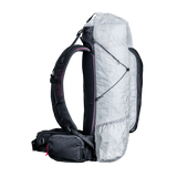 side view of ultralight backpack for thru hiking & backpacking
