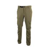close front view of earthy brown men's hiking pants