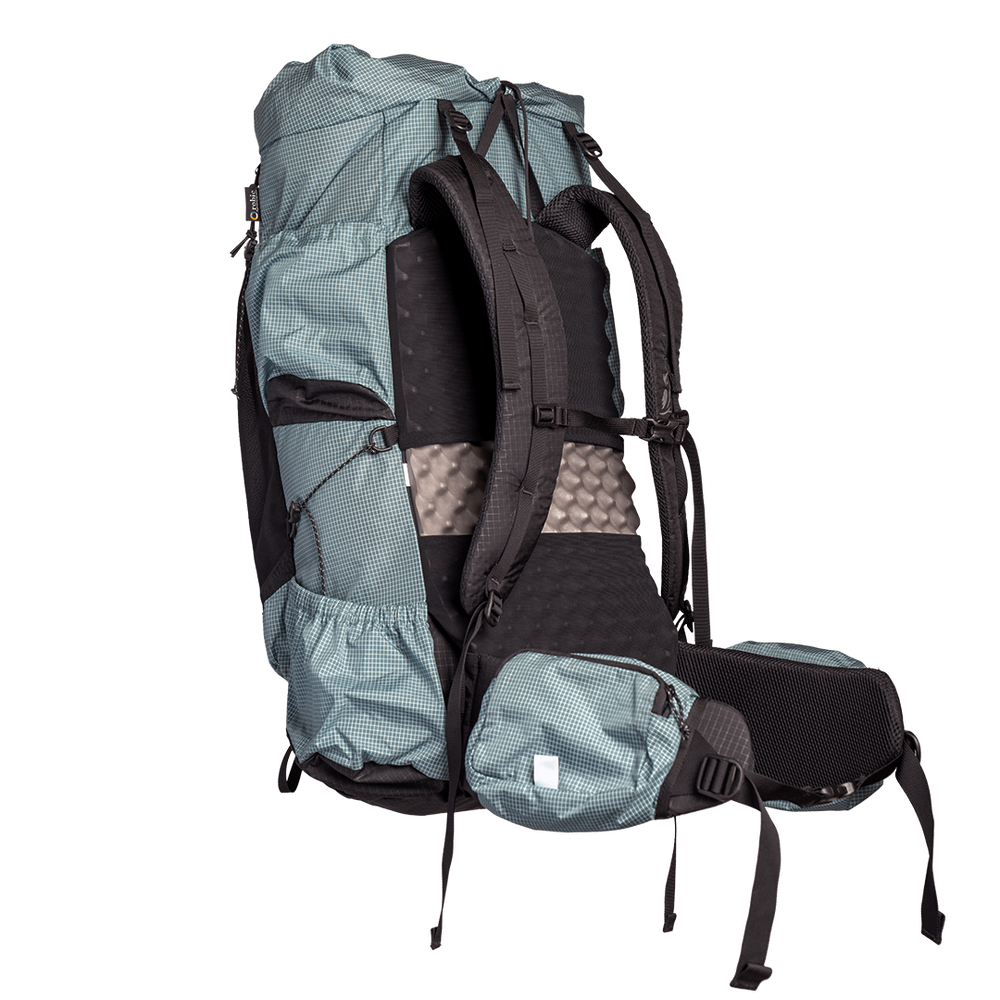 Shadowlight Ultralight Backpack showcasing its shoulder strap harness system & removable back panel
