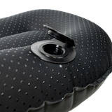 close view of quick inflate/deflate valve on ultralight camping pillow