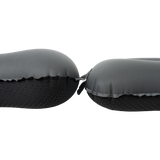 side view of elevated size and regular size of ultralight camping pillow