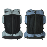 Pair of Shadowlight Ultralight Backpacks highlighting the mesh pockets and zipper details
