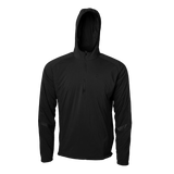 men's black active mid layer front view