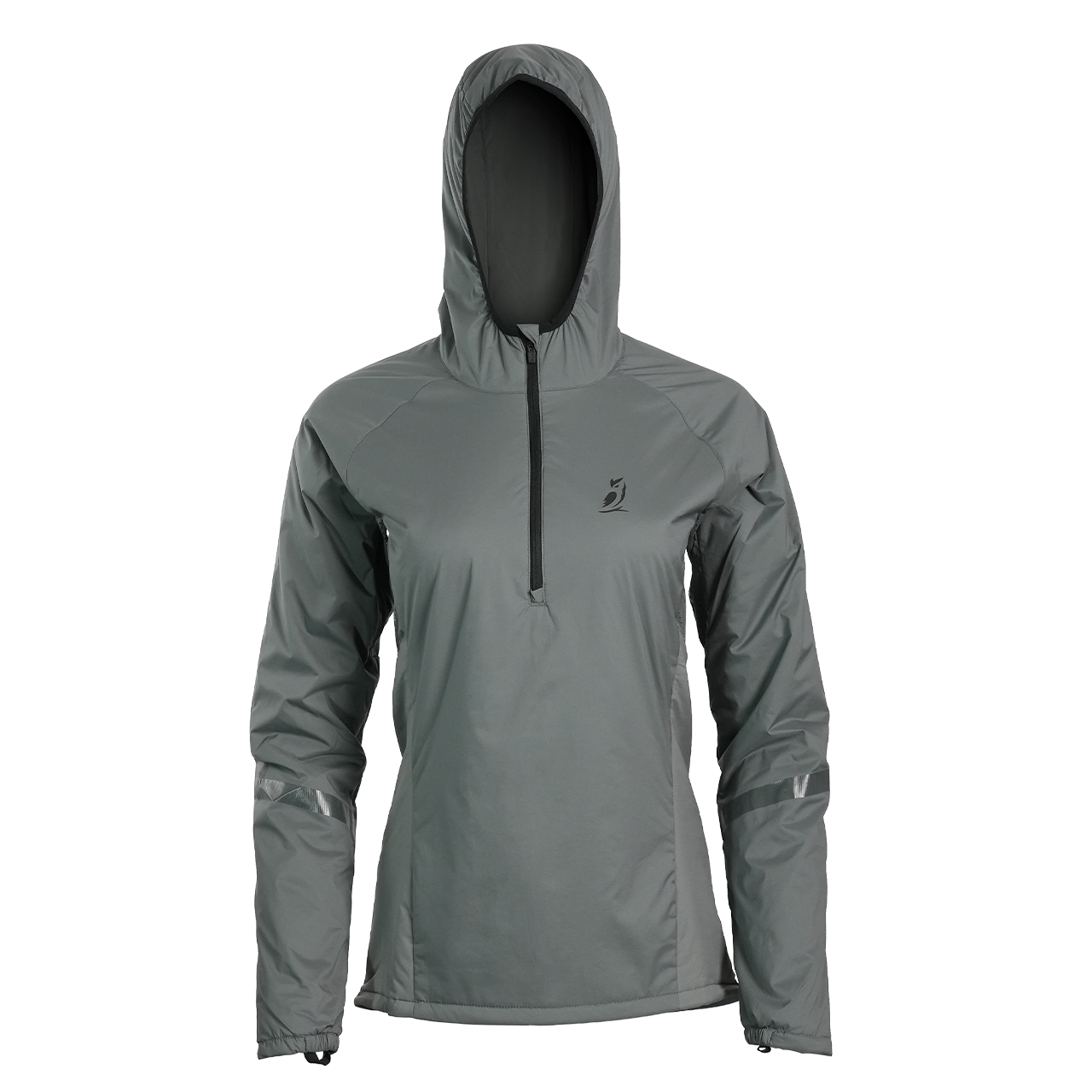 Women's gray Ventus Active Hoodie front view