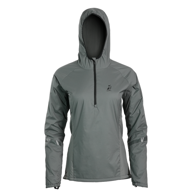 Women's gray Ventus Active Hoodie front view