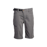 front view of men's charcoal hiking shorts