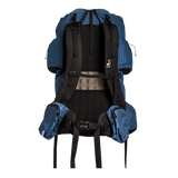 Back view of the Shadowlight Ultralight Backpack in blue with ergonomic straps