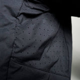 close view from side of armpit ventilation in synthetic active mid layer