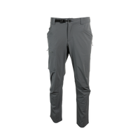 close front view of gray hiking pants for men