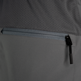 close view of YKK zippered rear pocket