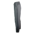 side view of men's gray trail joggers with full length side vent