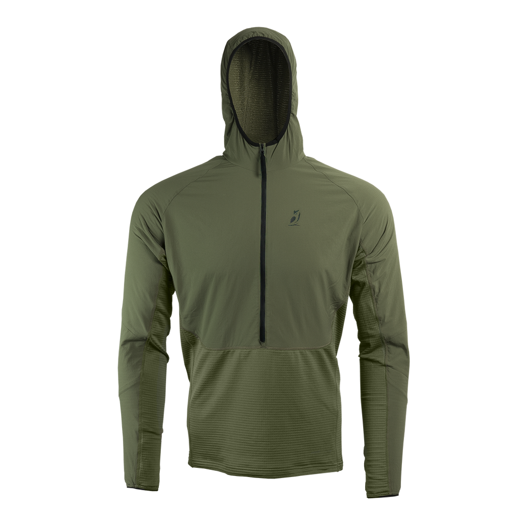 front view of fleece mid layer