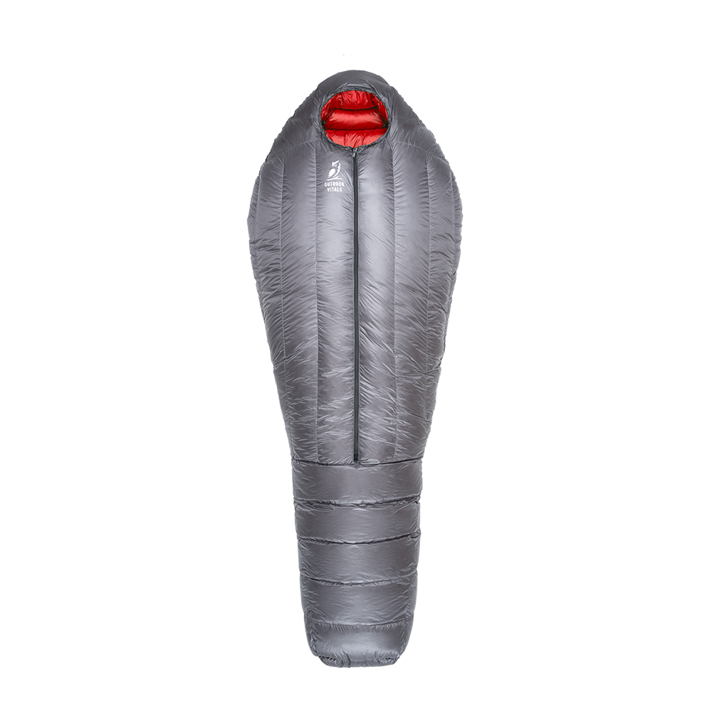 front view of 30 degree ultralight down sleeping bag