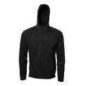 men's black active mid layer front view