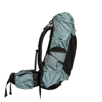 Side view of the Shadowlight Ultralight Backpack in the arctic & black color