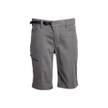 front view of men's charcoal hiking shorts