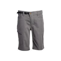 front view of men's charcoal hiking shorts