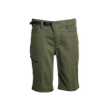 front view of men's green hiking shorts