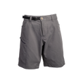 front view of women's charcoal hiking shorts